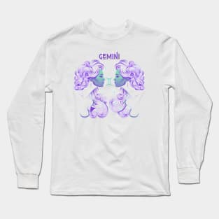 Vibrant Zodiac Gemini Long Sleeve T-Shirt